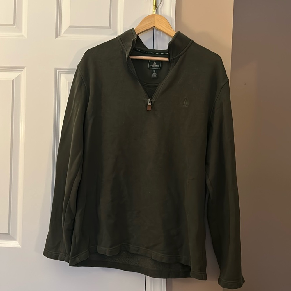 G.H Bass & Co (XL) Men’s green pine tree quarter zip